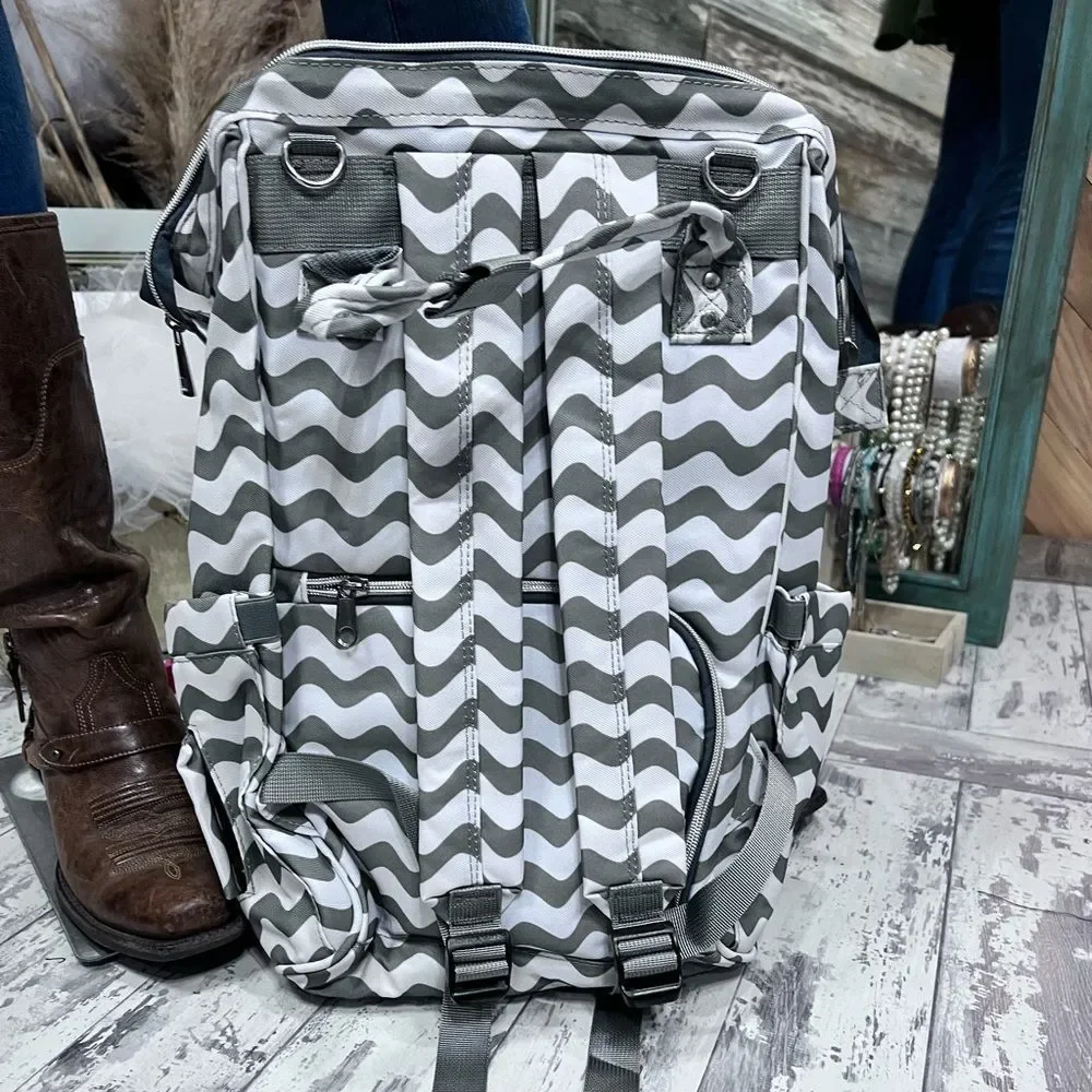 Trendy Mama Multipurpose Baby Diaper Bag Backpack Lots of Pockets 💗